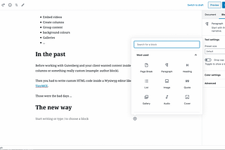 Customize Existing Gutenberg blocks