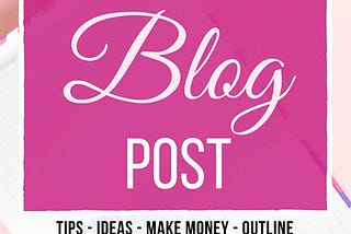 How to write a Blog???