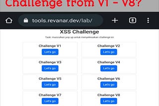 SOLUTION to XSS Challenge From V1 — V8