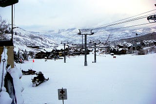 Blizzard conditions at Snowmass