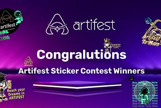 We’re thrilled to announce Artifest Sticker Competition Winners🎉
🚀Community showcased amazing…