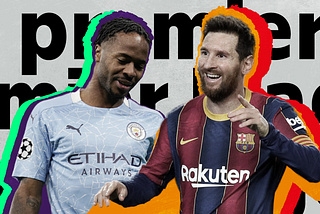 Raheem Sterling and Lionel Messi