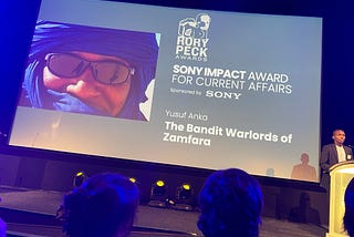 Rory Peck Award night Speech -Yusuf Anka