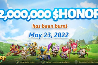 2,000,000 $HONOR has been burnt