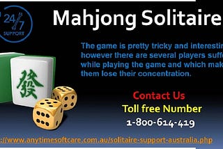 Understand Mahjong Solitaire Game in Less Time Via 1–800–614–419