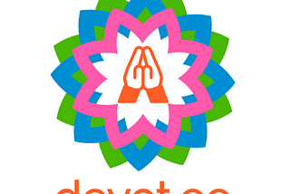 A company logo reading devot.ee with two joined hands in the middle.