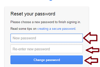 How to Change your Google Account password