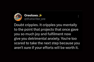 Anxiety kept on trying me