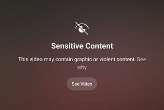 Your “sensitive content” is our everyday lives.