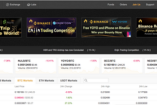 Why Binance has become my Favorite Crypto-exchange.