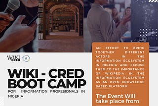 Wiki-Cred Boot-Camp: Strengthening the Credibility of the Nigerian Information Ecosystem