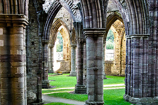 Pillars Of The Earth, ruins of Tintern Abbey, Wales