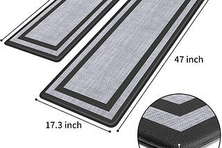 Cushioned Anti-Fatigue Non-Skid Waterproof Rugs Ergonomic Comfort Standing Mat