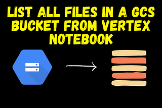 List all files in a GCS Bucket from Vertex Notebook