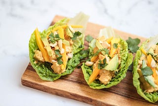 Chicken Curry Lettuce Wrap