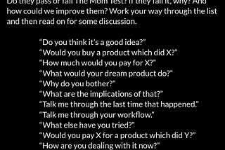 On surveys and user research.