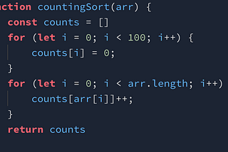 Hacker Rank Counting Sort Node.js