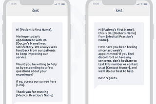 The SMS healthcare experience. Expected. Demanded. Must be designed. Source: Instasent