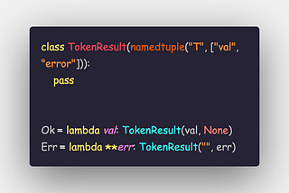 Rust-like error handling in Python with NamedTuple