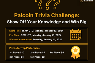 Palcoin Trivia Challenge: Show Off Your Knowledge and Win Big!