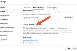 YouTube Now Allows Creators to Opt Into or Opt Out of Training AI with their Videos