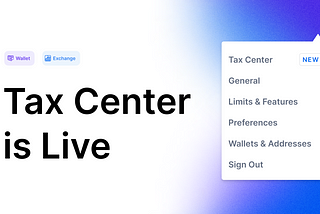 Introducing the Blockchain.com Tax Center