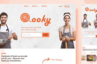 Qooky — Responsive website to find and view cooking tutorial