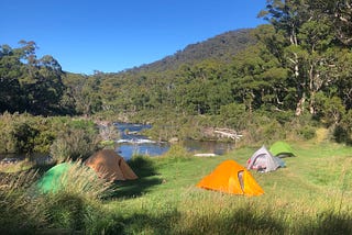 Camped beside the Snowy River