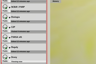 How to … view the Public spheres list from inside the Thortspace App