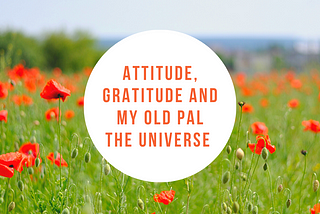 Attitude, Gratitude and My Old Pal The Universe