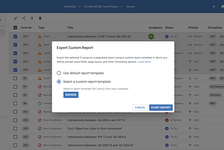 Automated Issue Report Using Custom Template