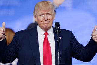 Donald Trump at CPAC February 24, 2017. Photo by Michael Vadon