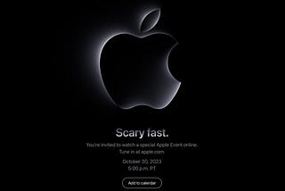 Apple anuncia “Scary Fast”, su misterioso evento de Octubre
