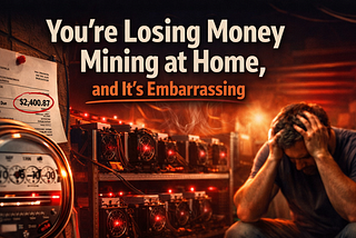 You’re Losing Money Mining at Home, and It’s Embarrassing