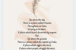 Critical Analysis - This poem titled “Places” tells you about the life of people living in Delhi.