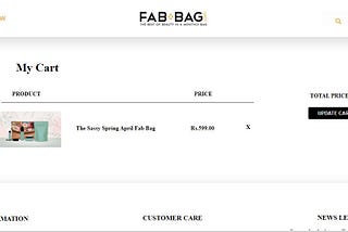 E-Commerce Product Selling Website Clone(Fab Bag).