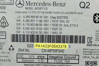 Get Mercedes Radio Code Now Instant