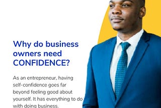 Why do you need confidence as a business owner?