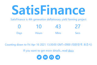 SatisFinance open schedule & Pool Information