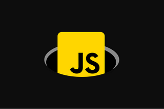JavaScript logo falling into a hole representing the pitfalls it can have
