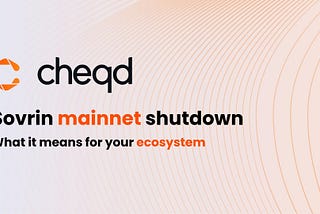 Sovrin mainnet shutdown