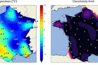 Kriging the French temperatures