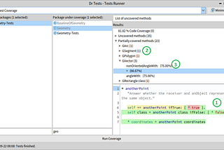 Improvements in the DrTest tool — Pharo