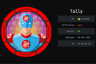 Tally — HackTheBox Writeup