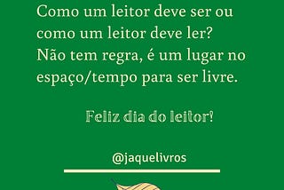O que é ser uma leitora/leitor?