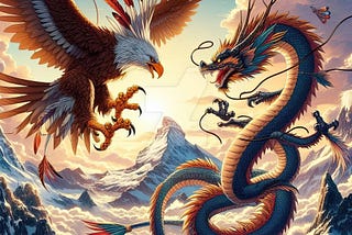Dance of the Titans: Eagle vs Dragon by INFINITYone22 on DeviantArt
