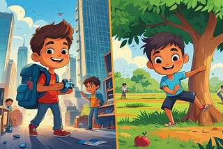 A Childhood Story That Still Makes Me Smile City Kids vs. Village Kids — @purpleleaf