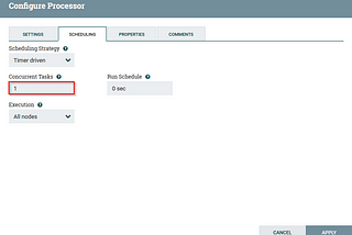 NiFi & Scheduling