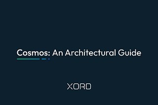 Cosmos: An Architectural Guide
