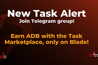 A new task is now live on Blade